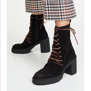 Free People Black Ankle Boots
